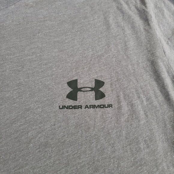 Under Armour Men's 4XLT Loose Fit Crew Neck Gray Short Sleeve T-Shirt - Picture 4 of 9